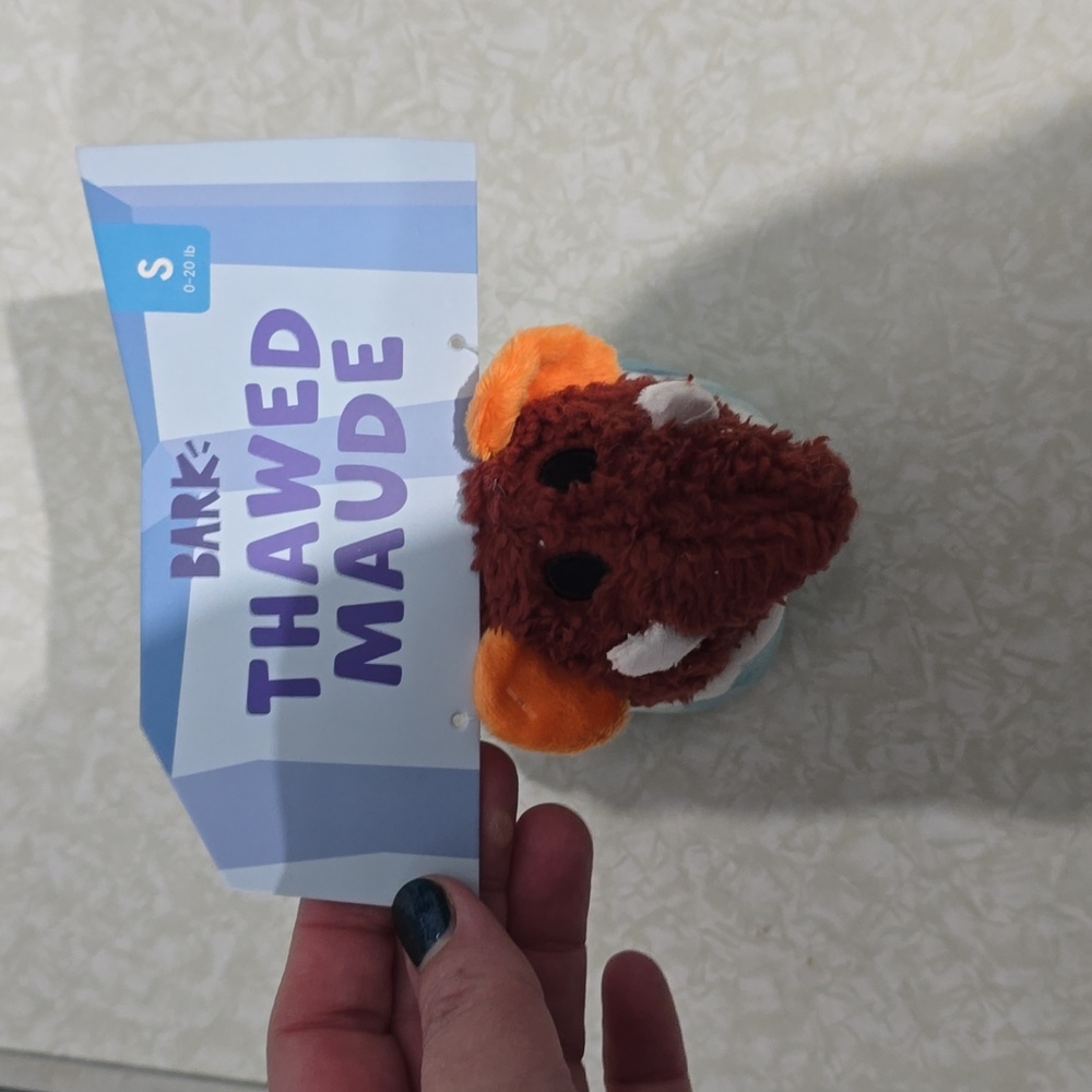 Bark Dog Toy NWT Thawed Maude Size Small 0-20 pounds
